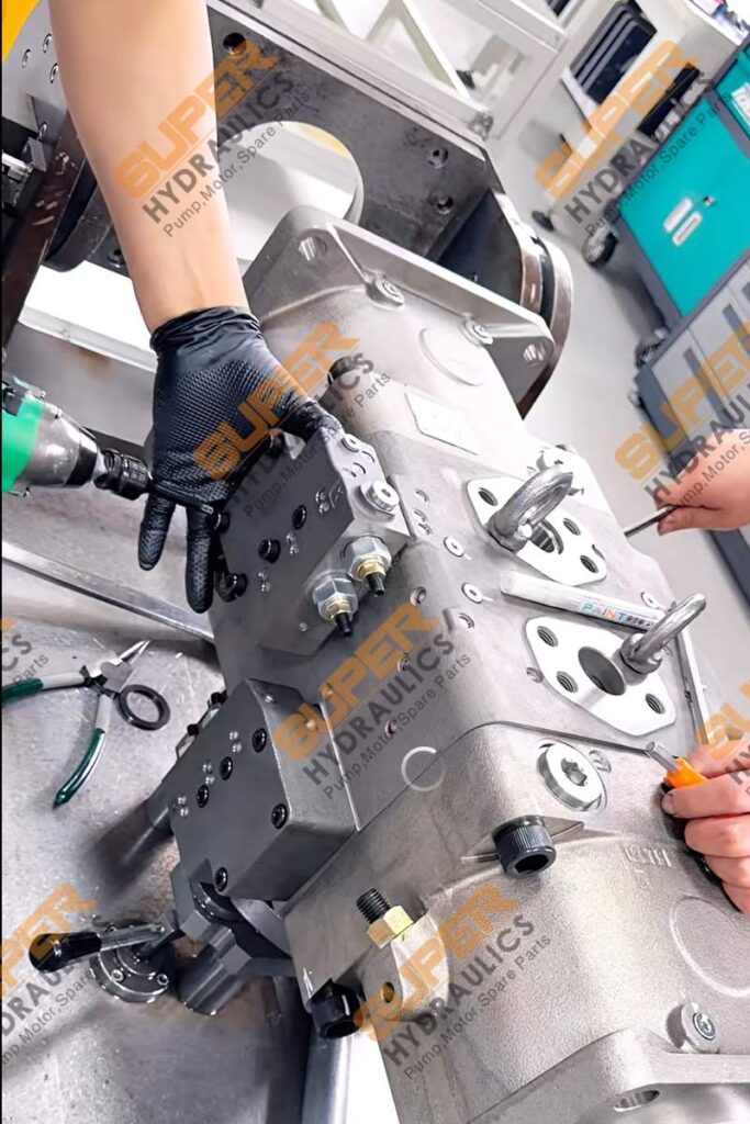 Rexroth A11VO pump assembly