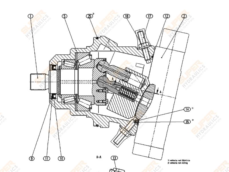 A6VM motor parts diagram