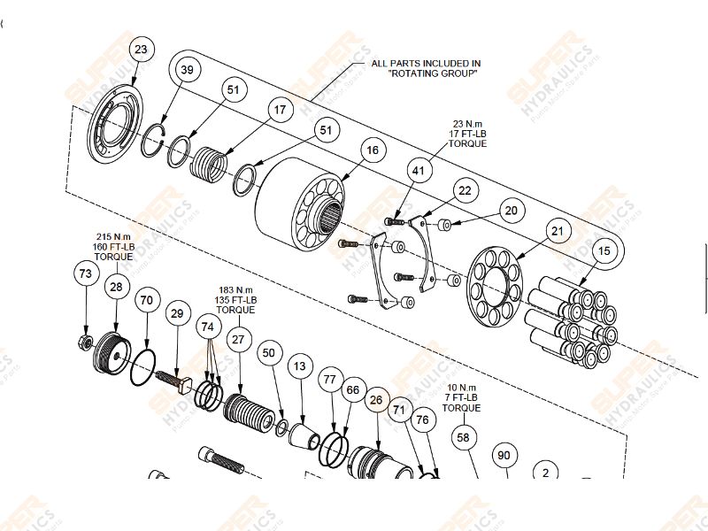 PARKER PV PUMP DRAWING