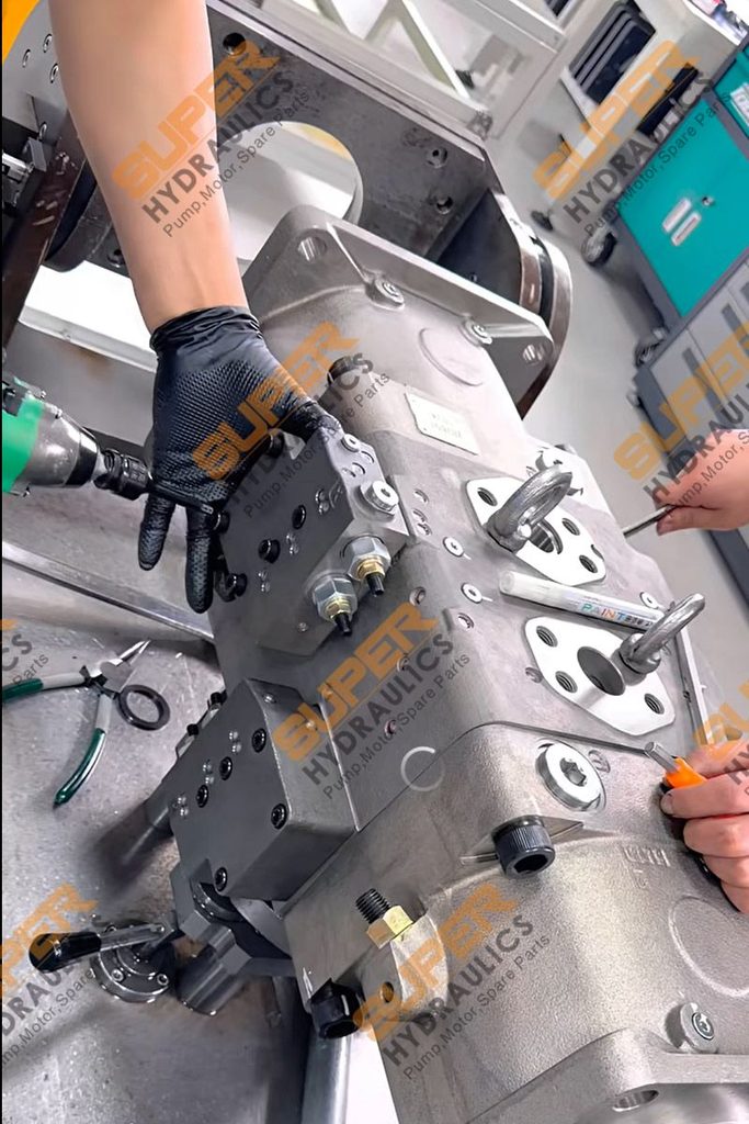 Rexroth A11VO pump assembly