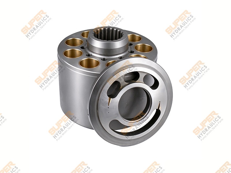 2953802805 Cylinder block and Valve plate RH Kawasaki K3VG280 Parts Replacement Aftermarket Pump Repair
