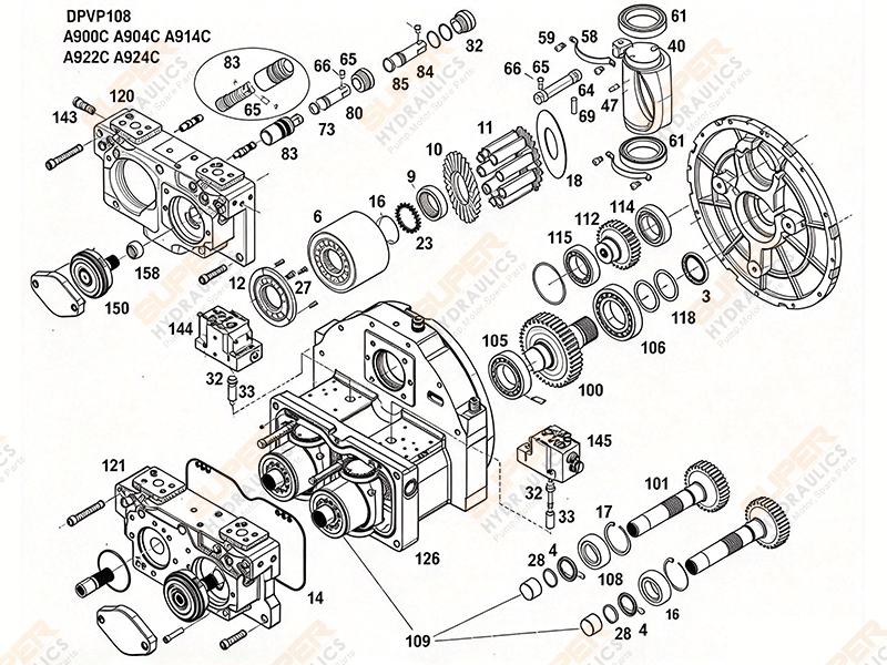 DPVP108 parts diagram drawing